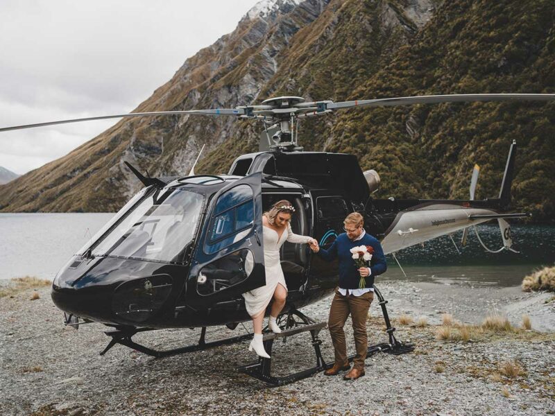 These two zipped off on a Queenstown Heli Elopement to exchange their vows on the shores of Lochnagar before heading back to party with their waiting family.
